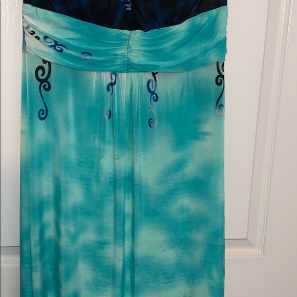 Halter Turquoise&Navy Maxi Large - Picture 3 of 8